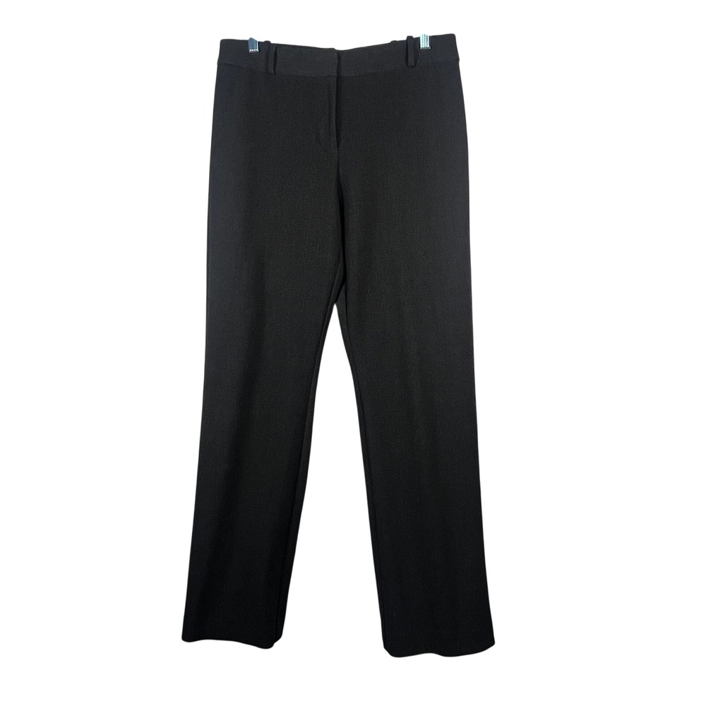 Talbots Dress Pants Womens Charcoal Gray Curvy Straight Leg Size 10‎